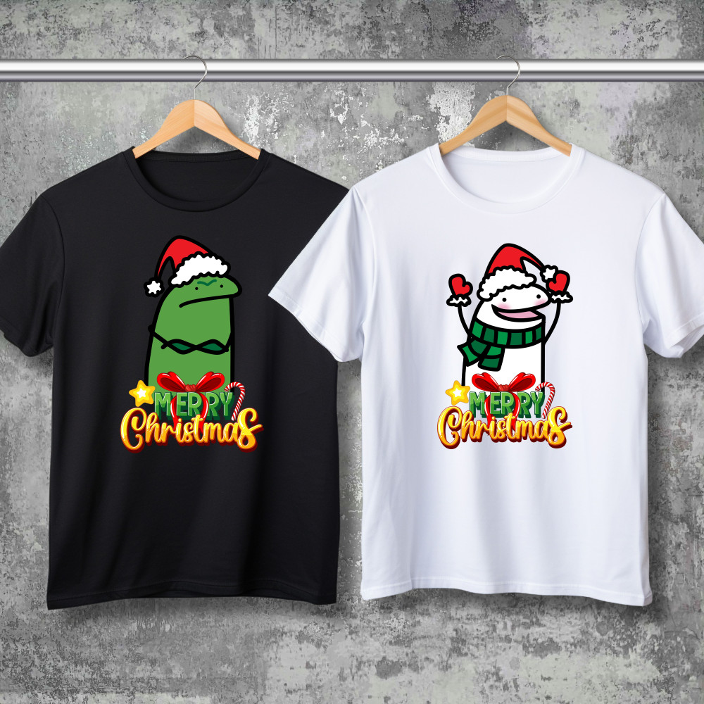 Парні футболки з принтом - Merry Cristmas!