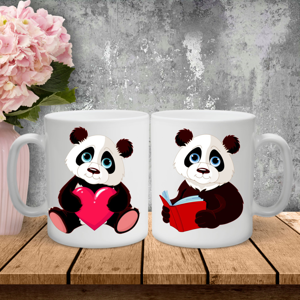 Парні чашки з принтом -Пандочки!