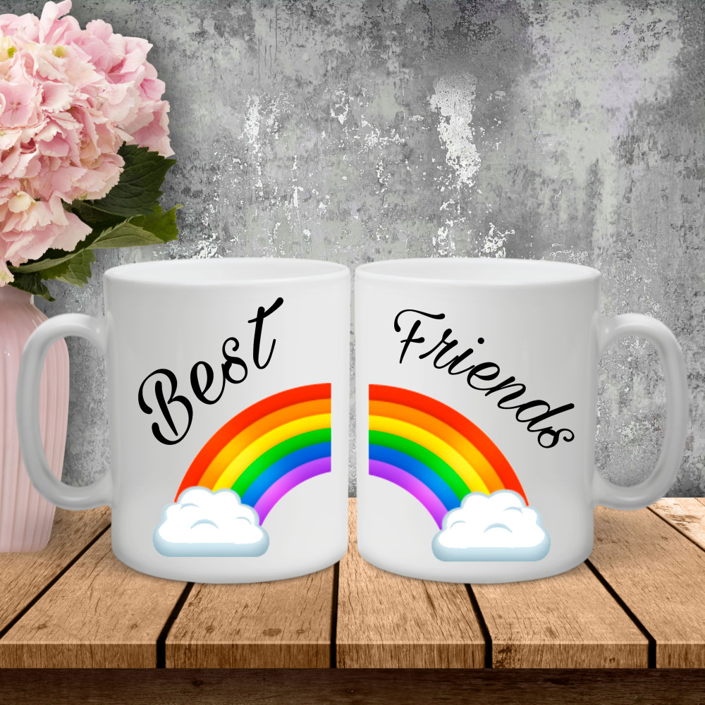 Парні чашки з принтом - Best Friends!