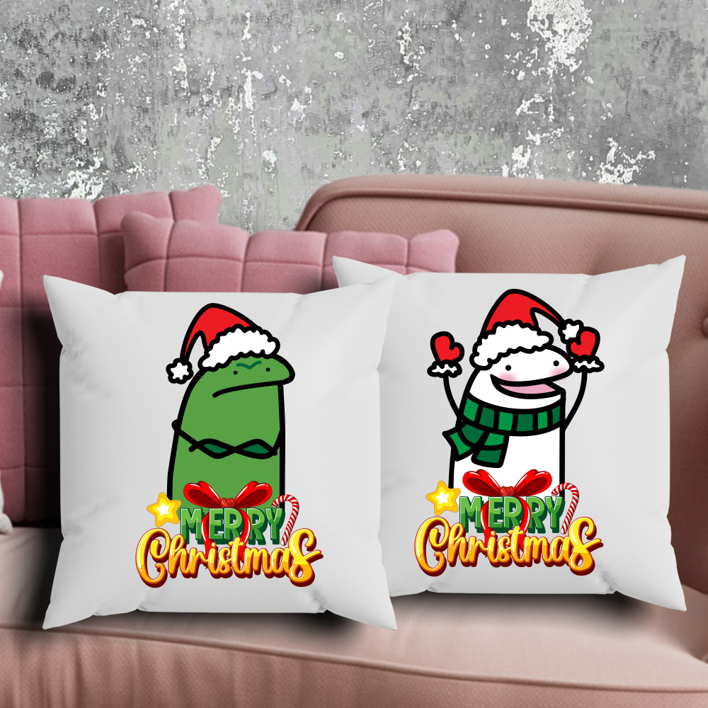 Парні подушки з принтом - Merry Christmas!