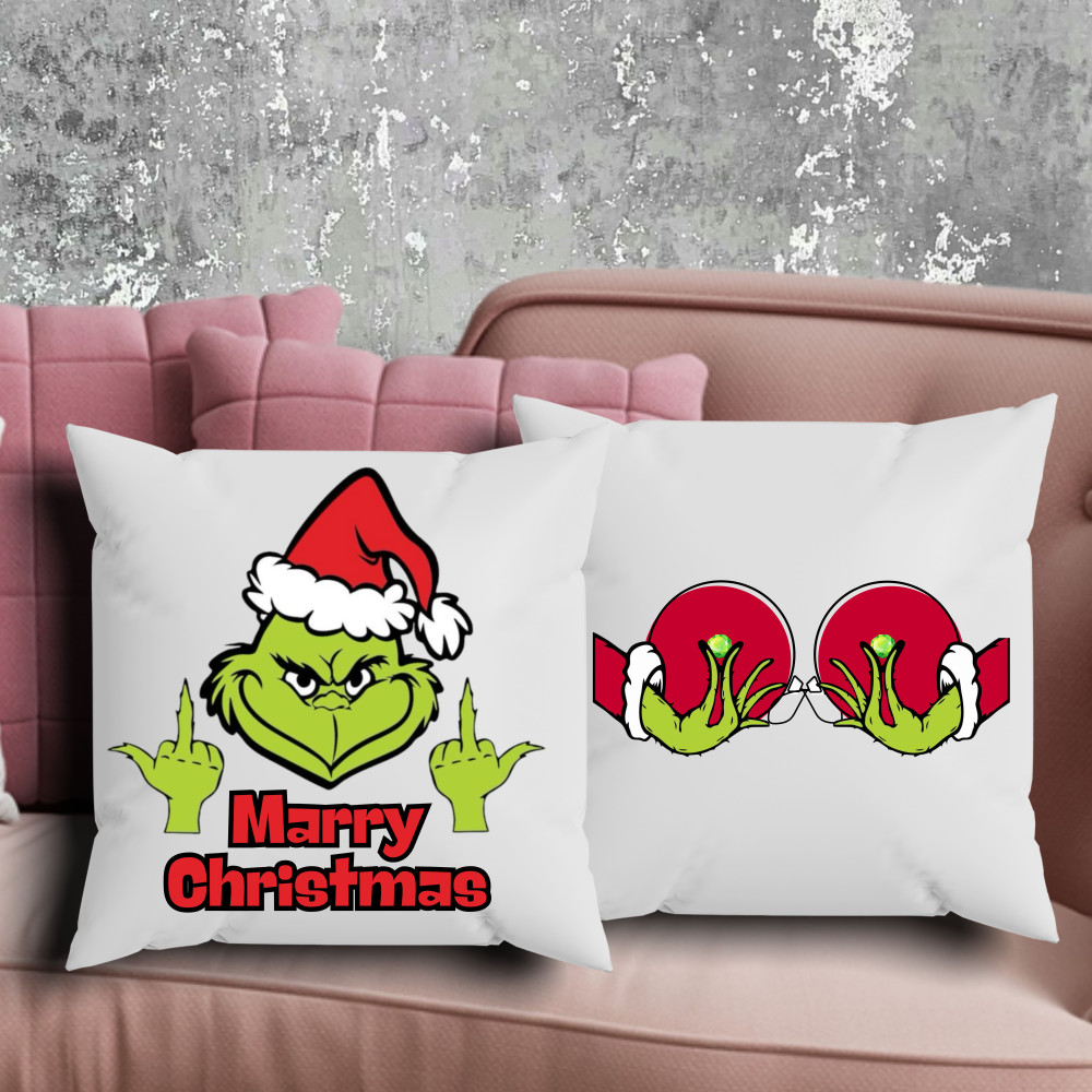 Парні подушки з принтом - Merry Christmas!