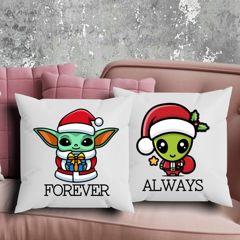 Парні подушки з принтом - Forever|Always!