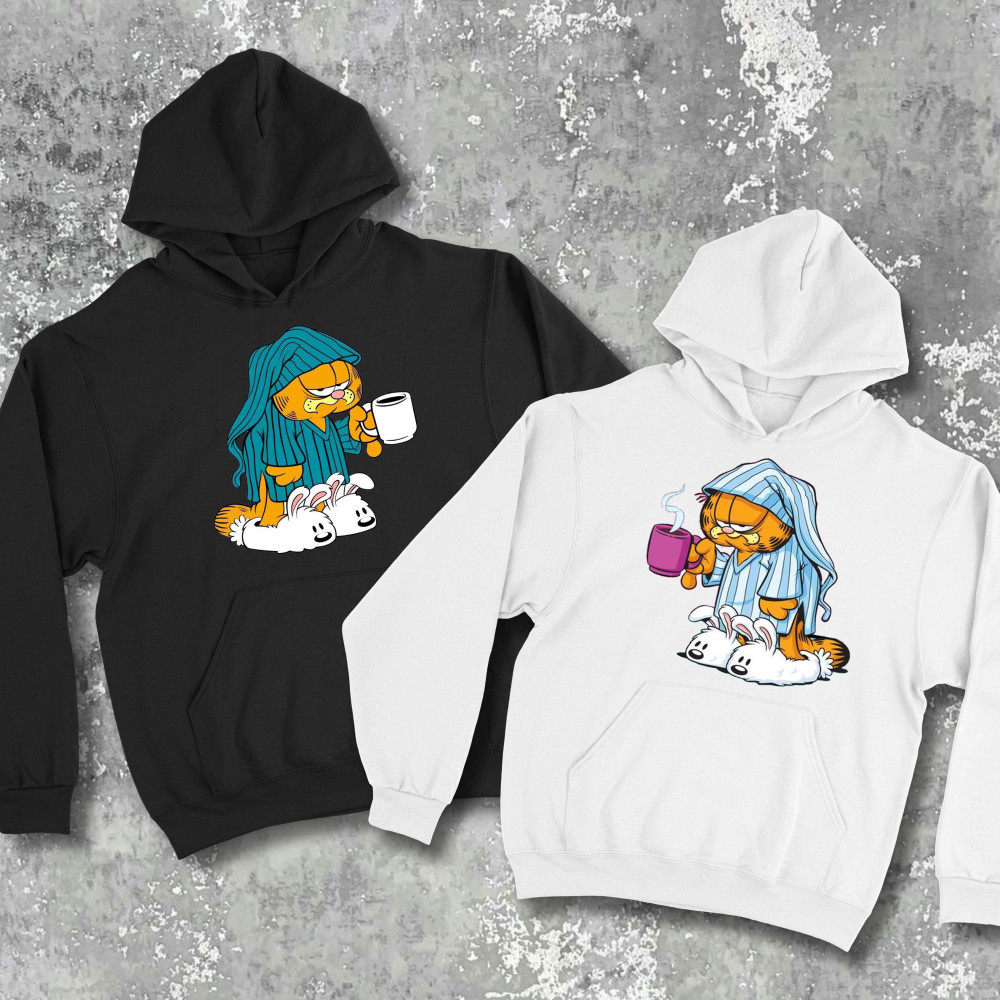 Парні худі\світшоти з принтом - Гарфілд!