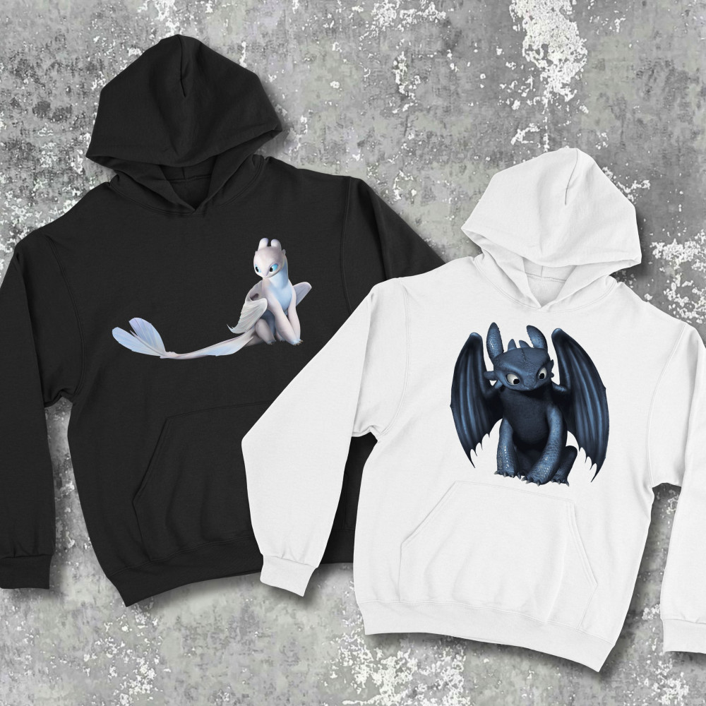 Парні худіз принтом - Беззубик!