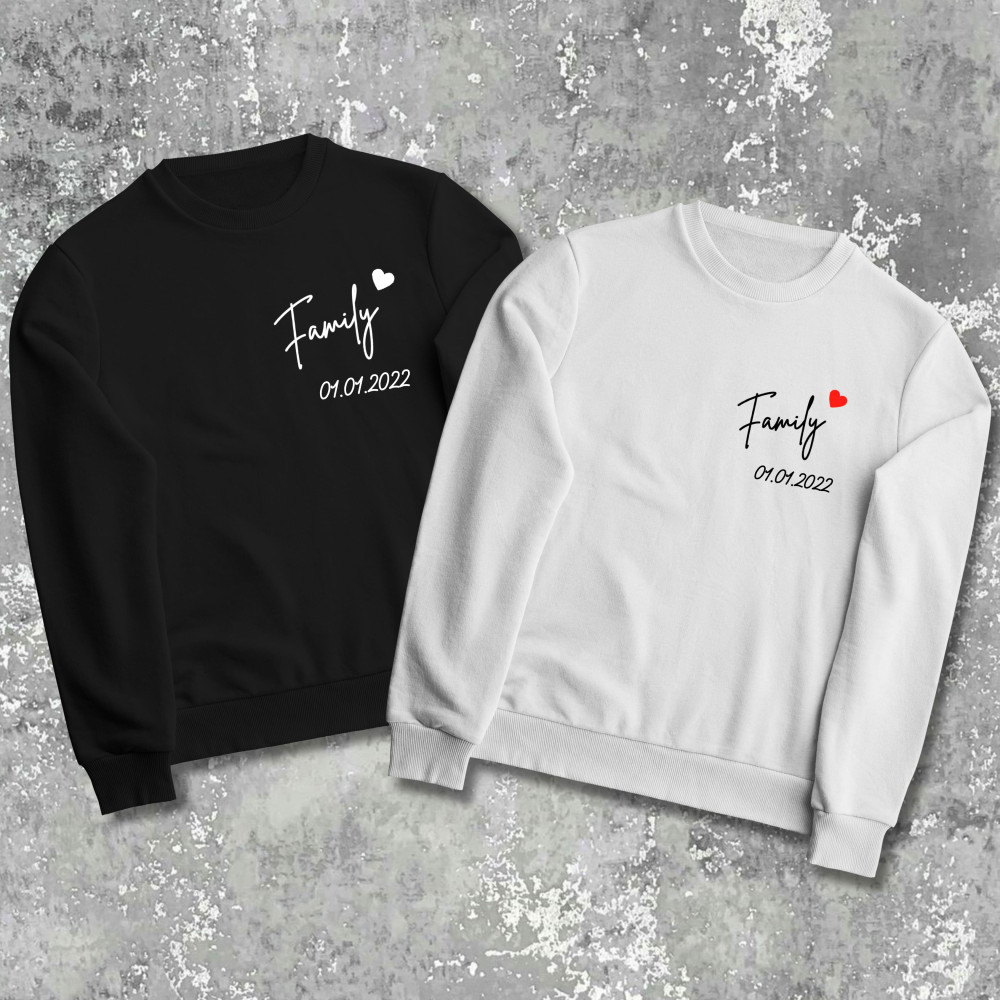 Парні світшоти з принтом - Family!