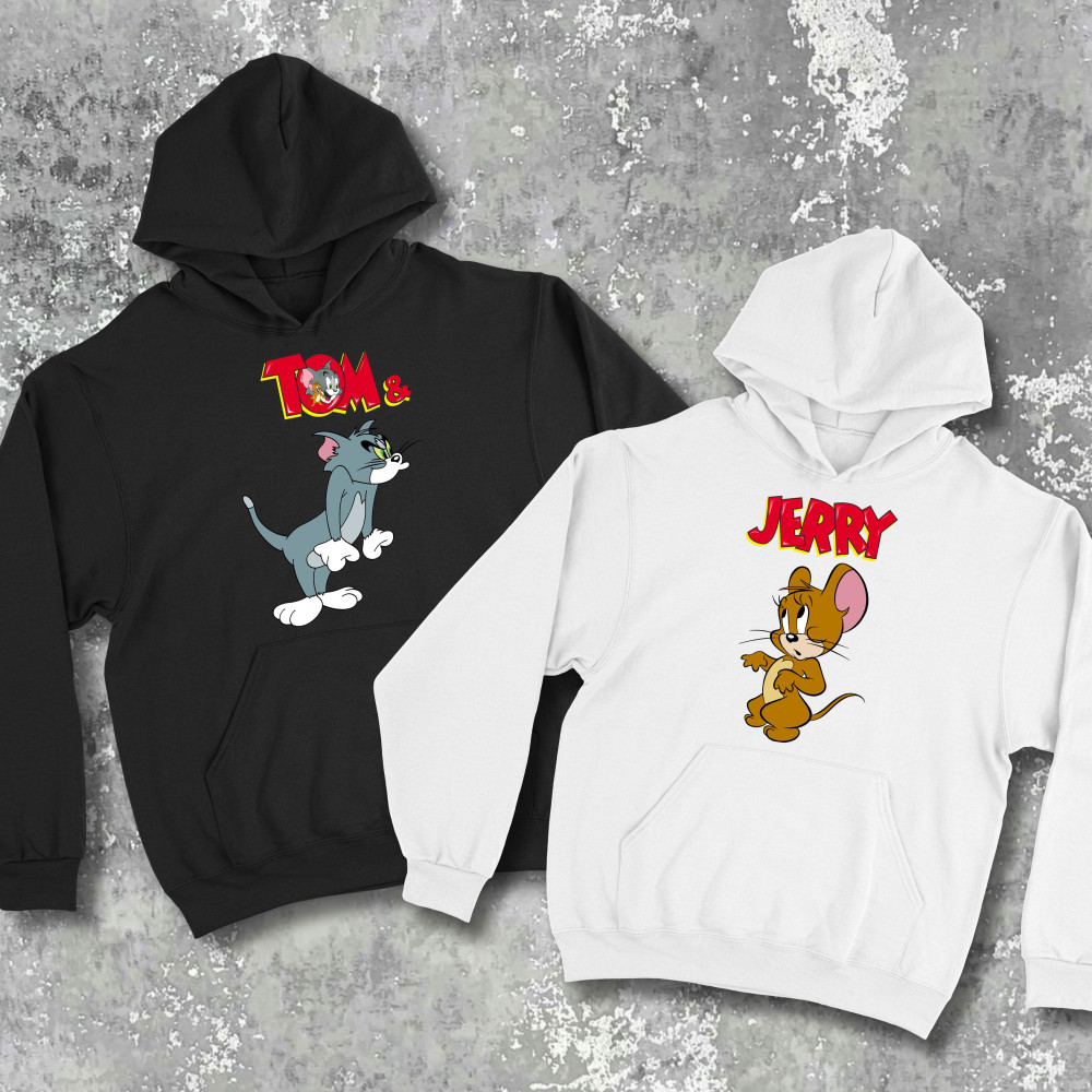 Парні худі з принтом - Tom/Jerry!
