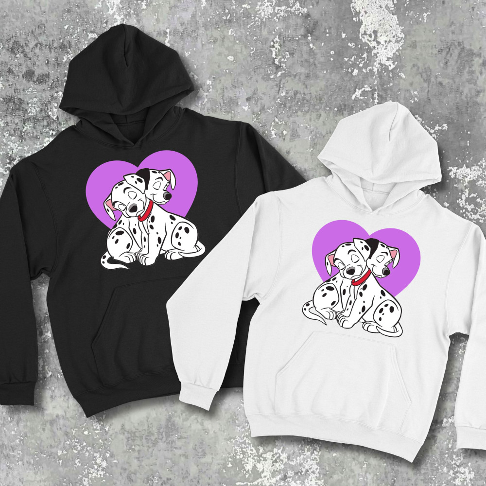 Парні худі з принтом - 101 далматинець!