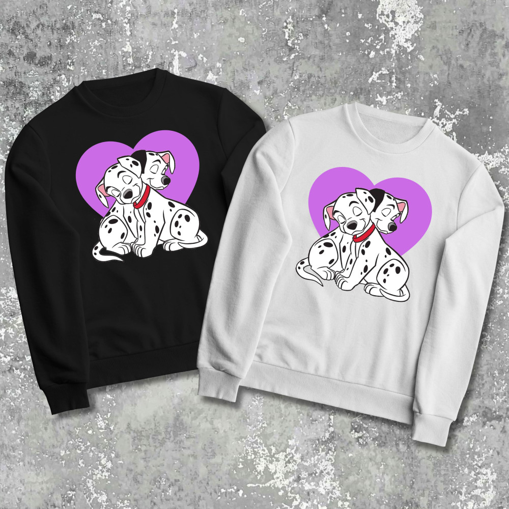 Парні світшоти з принтом - 101 далматинець!