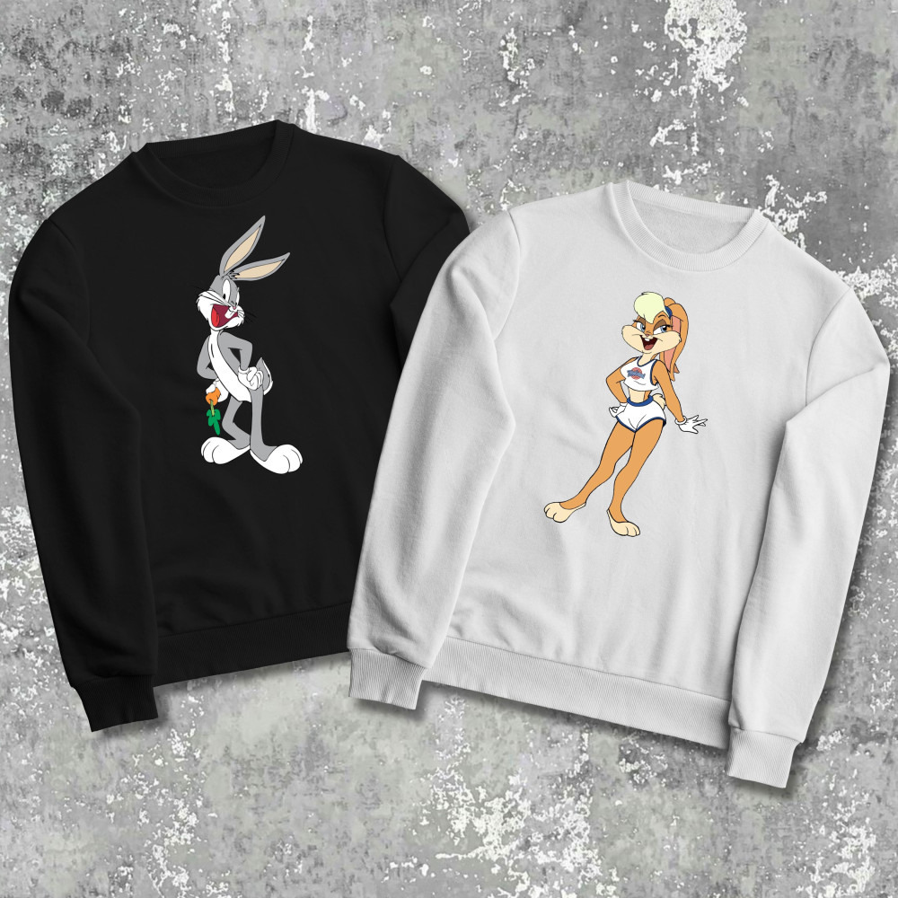 Парні світшоти з принтом - Bugs bunny!