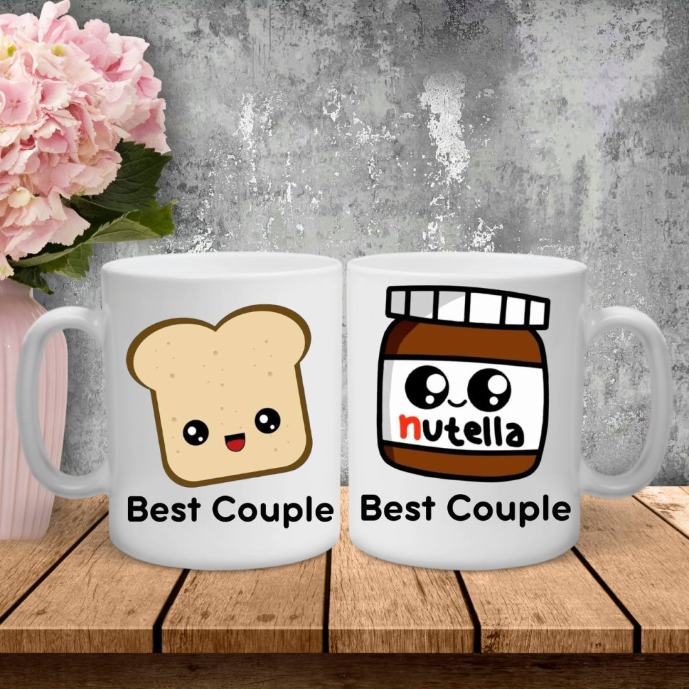 Парні чашки з принтом -  Best Couple