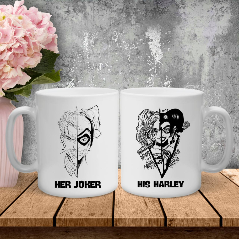 Парные чашки с принтом –  Joker|Harley Quinn