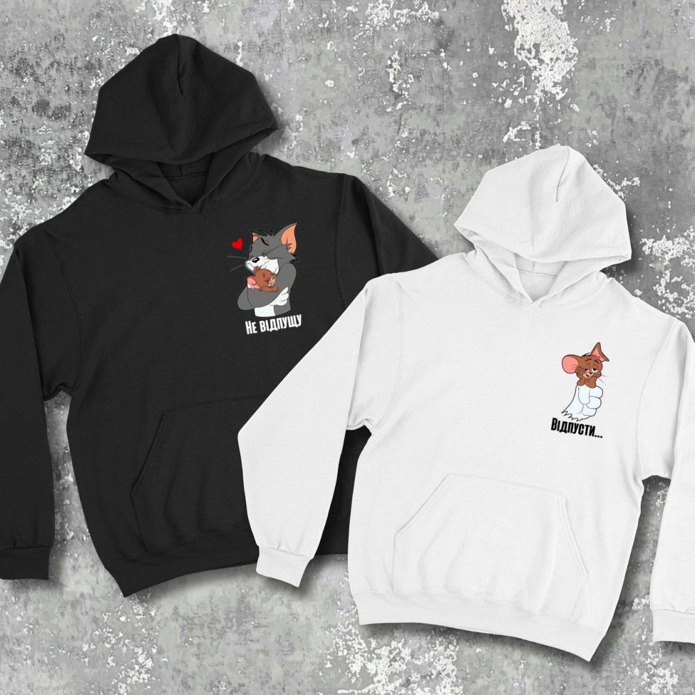 Парні худі з принтом - Том і Джеррі!