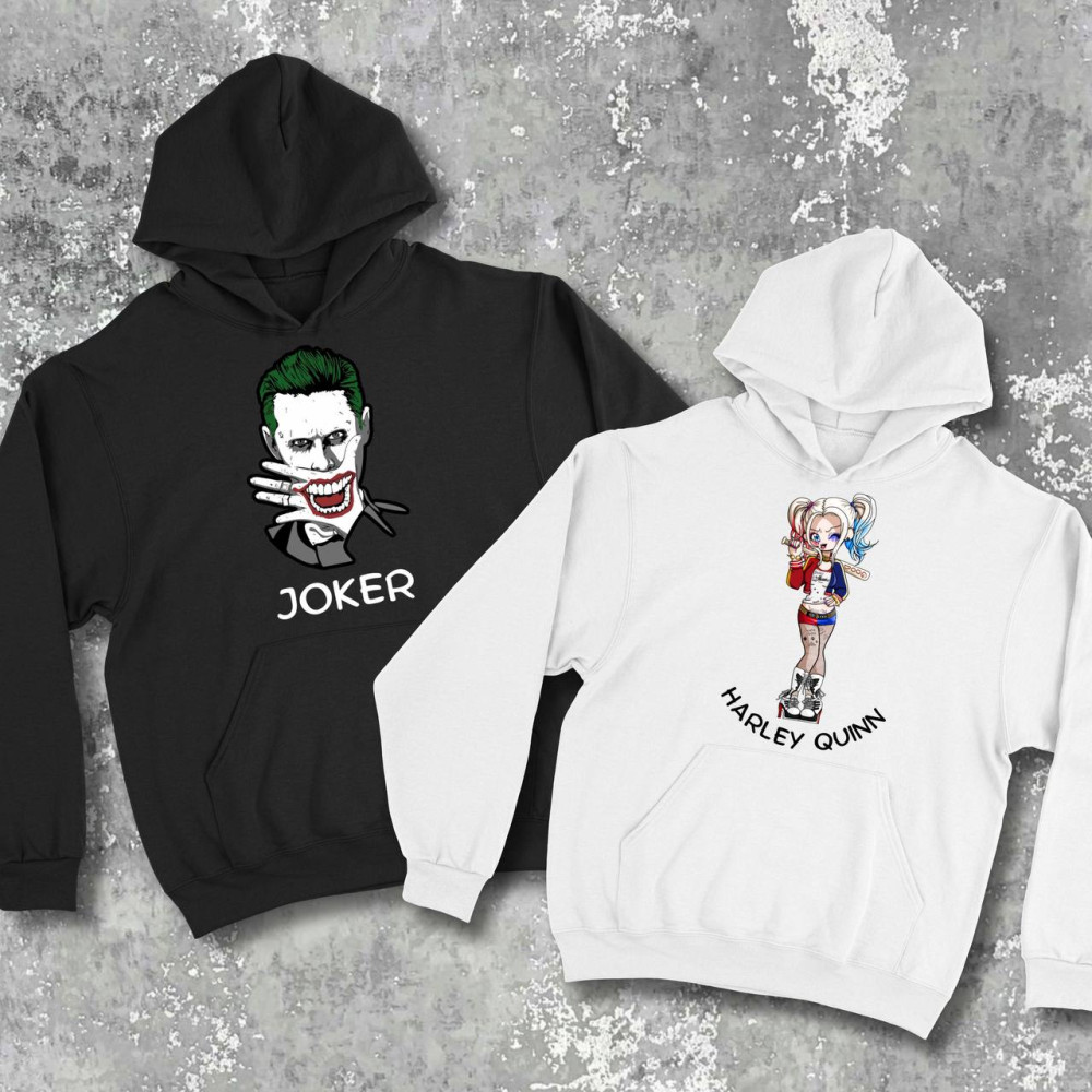 Парні худі з принтом -  Joker| Harley Quinn!