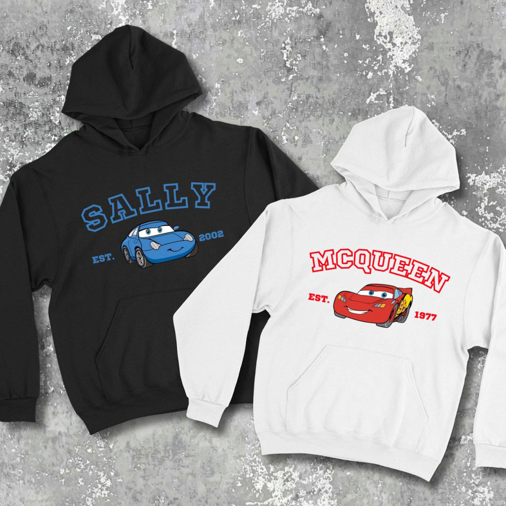 Парні худі з принтом - Sally|Mcqueen!