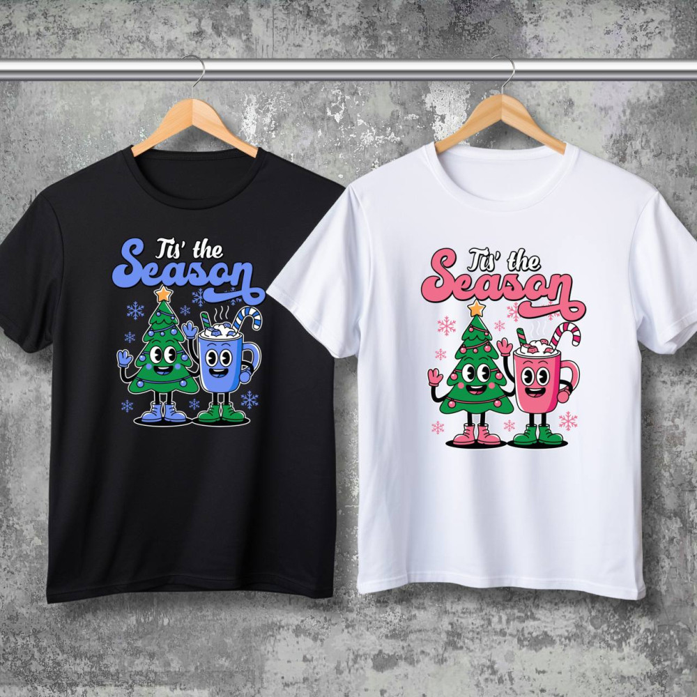 Парні футболки з принтом - Merry Christmas!