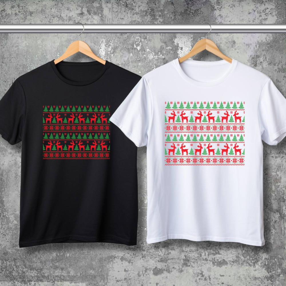 Парні футболки з принтом - Merry Christmas!