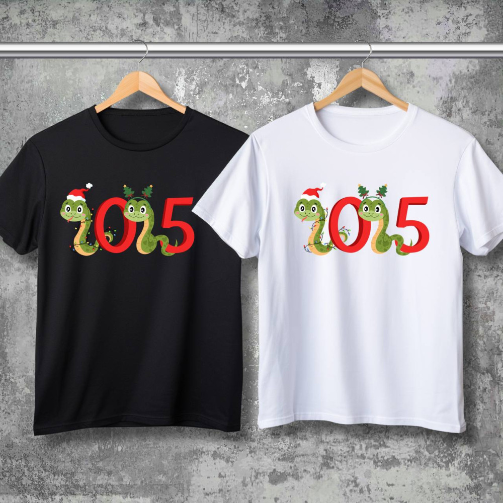 Парные футболки с принтом - 2025!