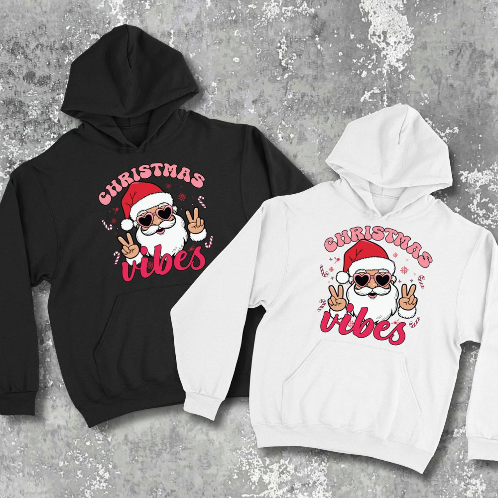 Парні худі з принтом - Christamas Vibes
