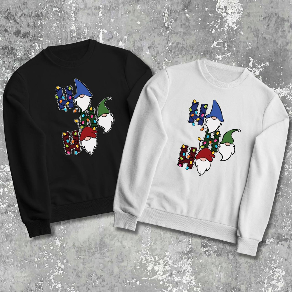 Парні світшоти з принтом - HO HO HO!