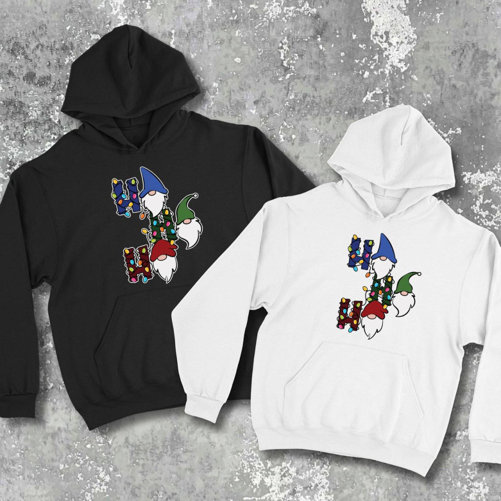 Парні худі з принтом - Ho Ho Ho