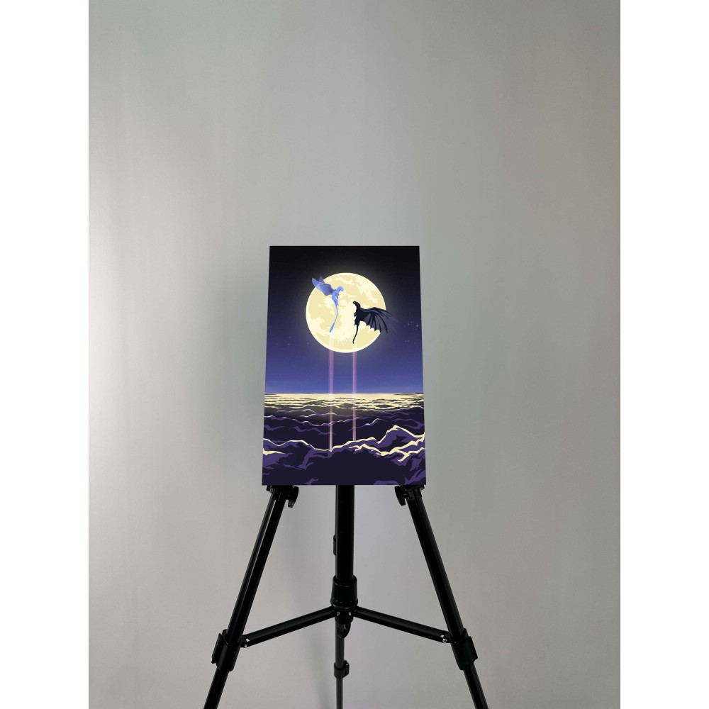 Картина на металі - Беззубик та Фурія!