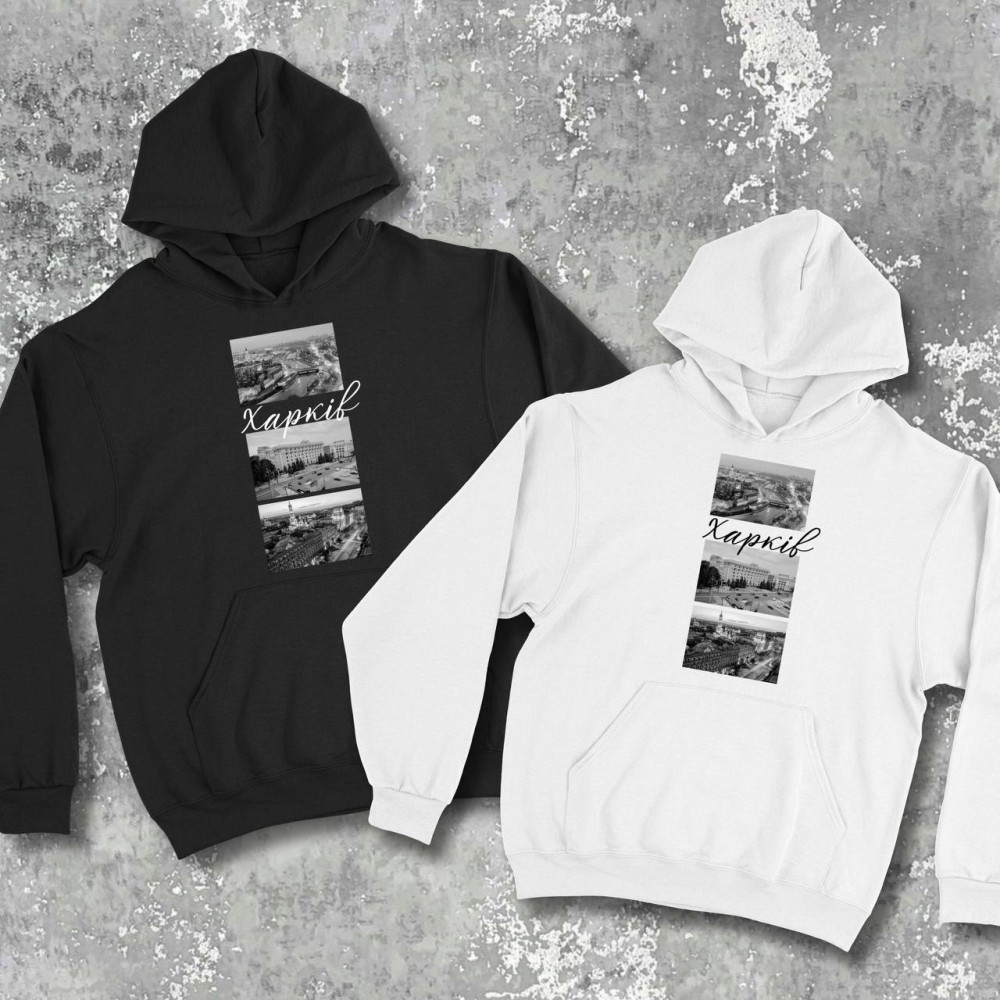 Парные худи с принтом - Харьков!