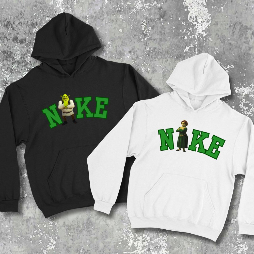 Парні худі з принтом - Шрек\Фіона!