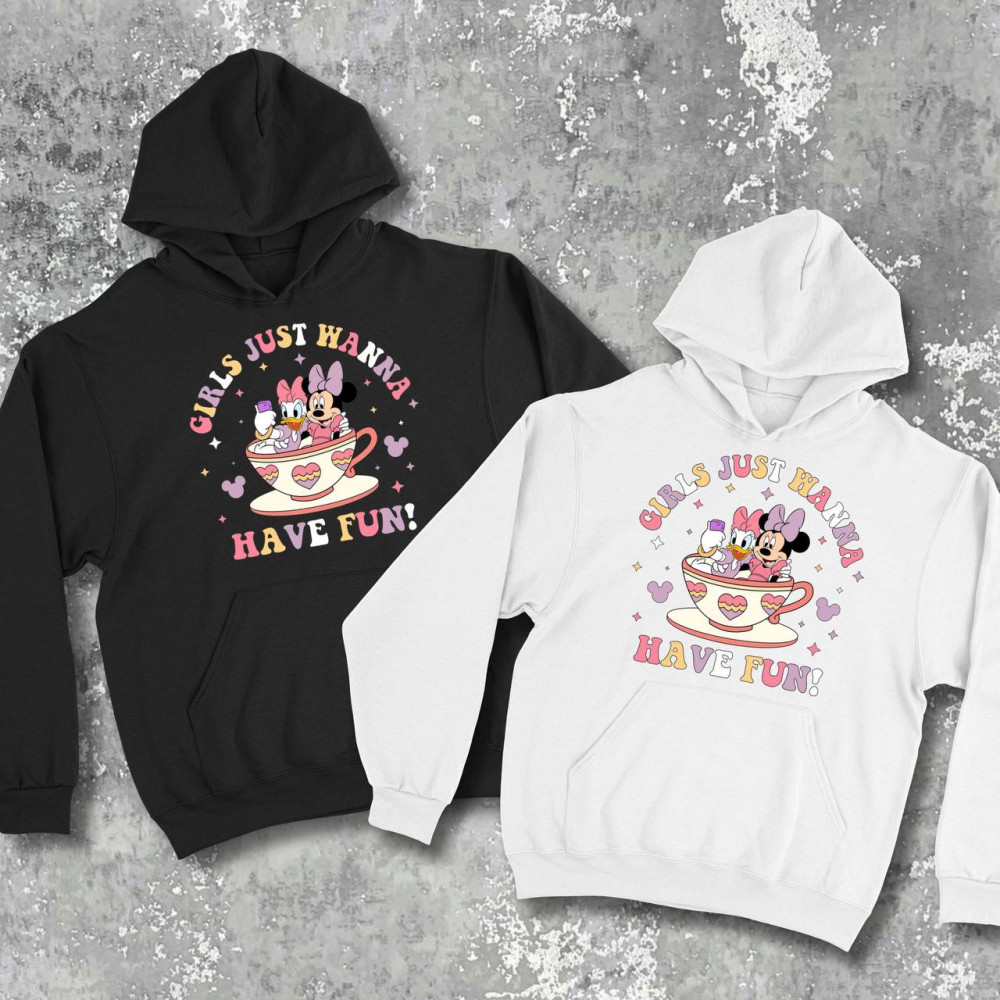 Парні худі з принтом - Girls just wanna have fun!