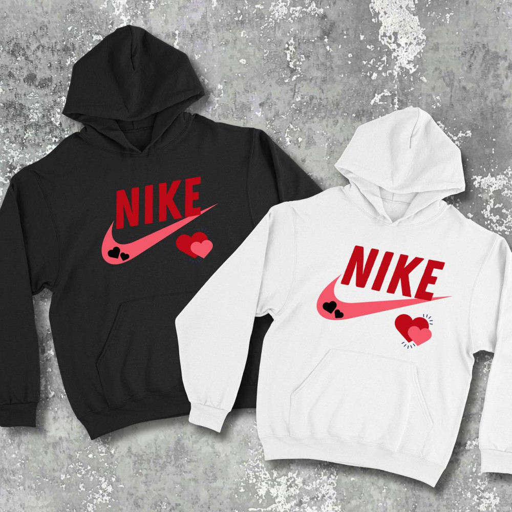 Парні худі з принтом - Nike!
