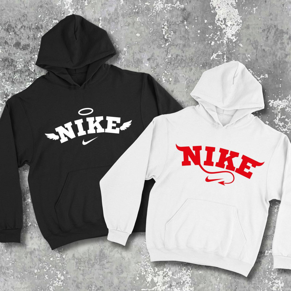 Парні худі з принтом - Nike!