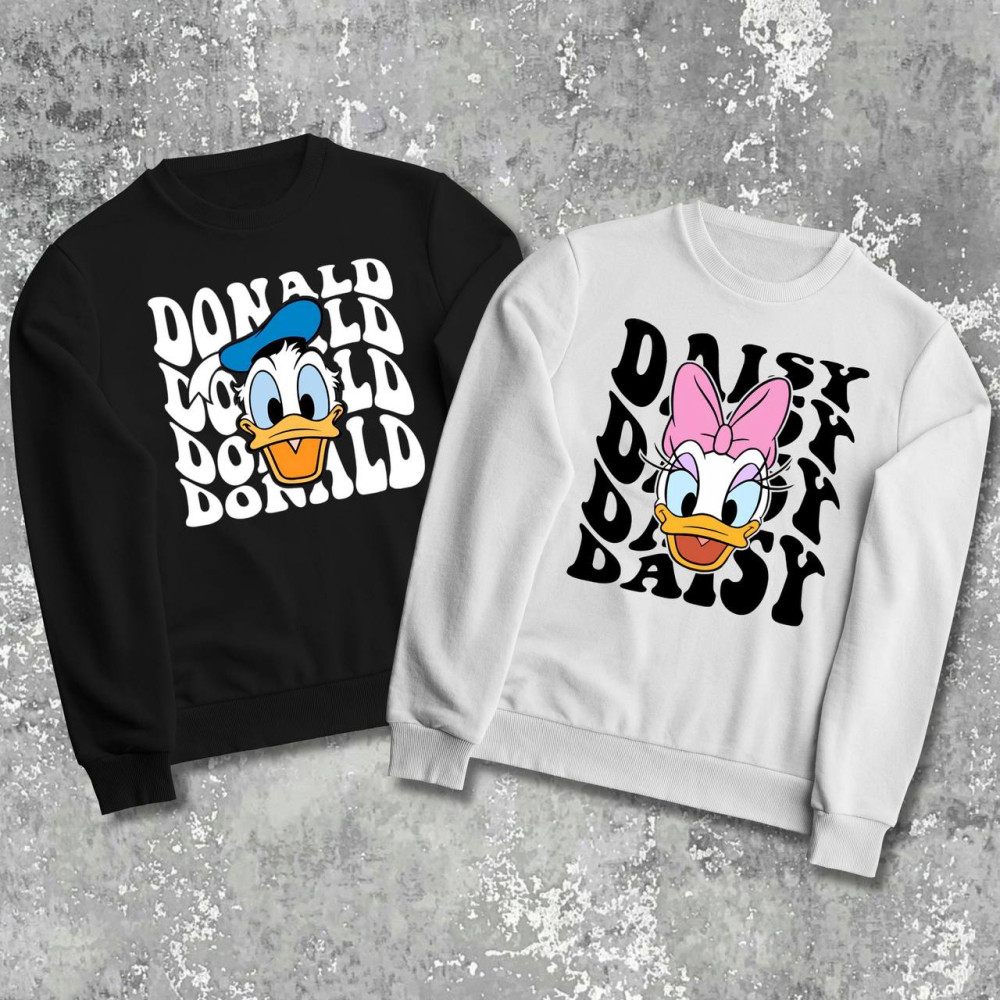 Парні світшоти з принтом - Donald\Daisy!