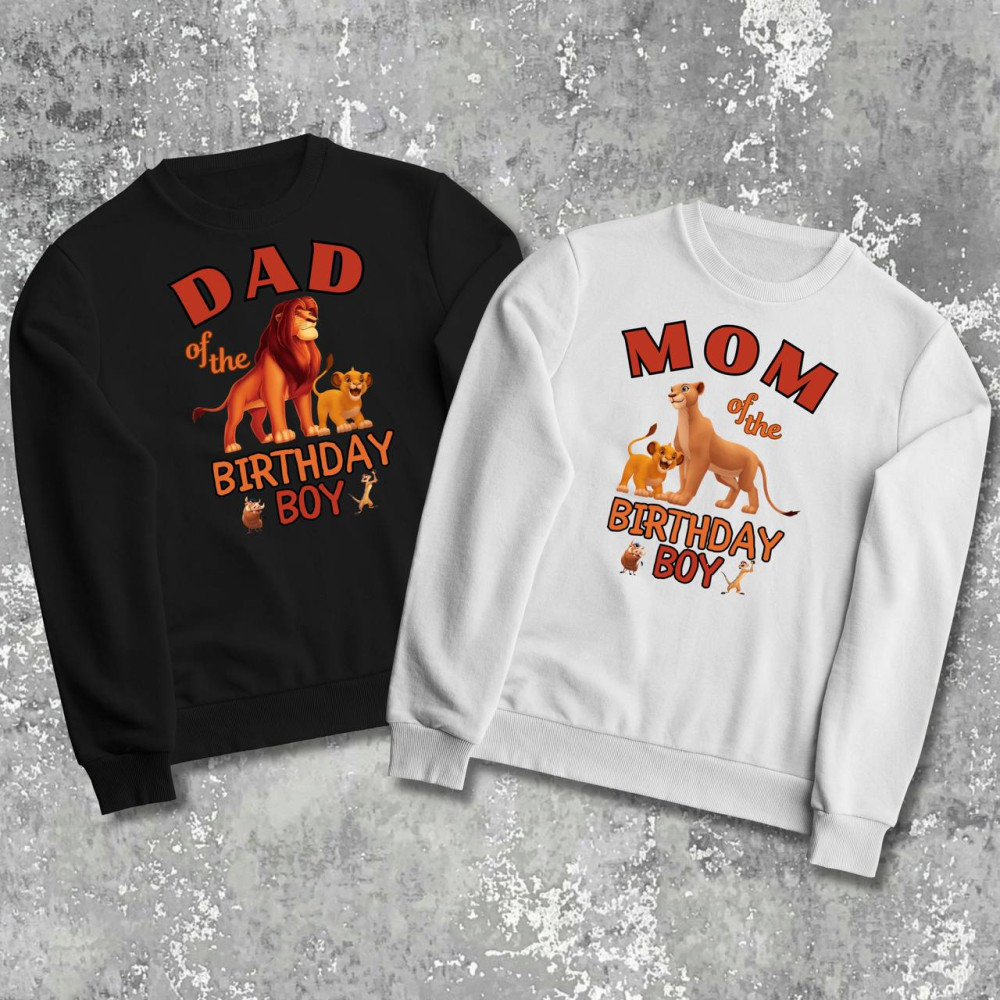 Парні світшоти з принтом - Dad\Mom!