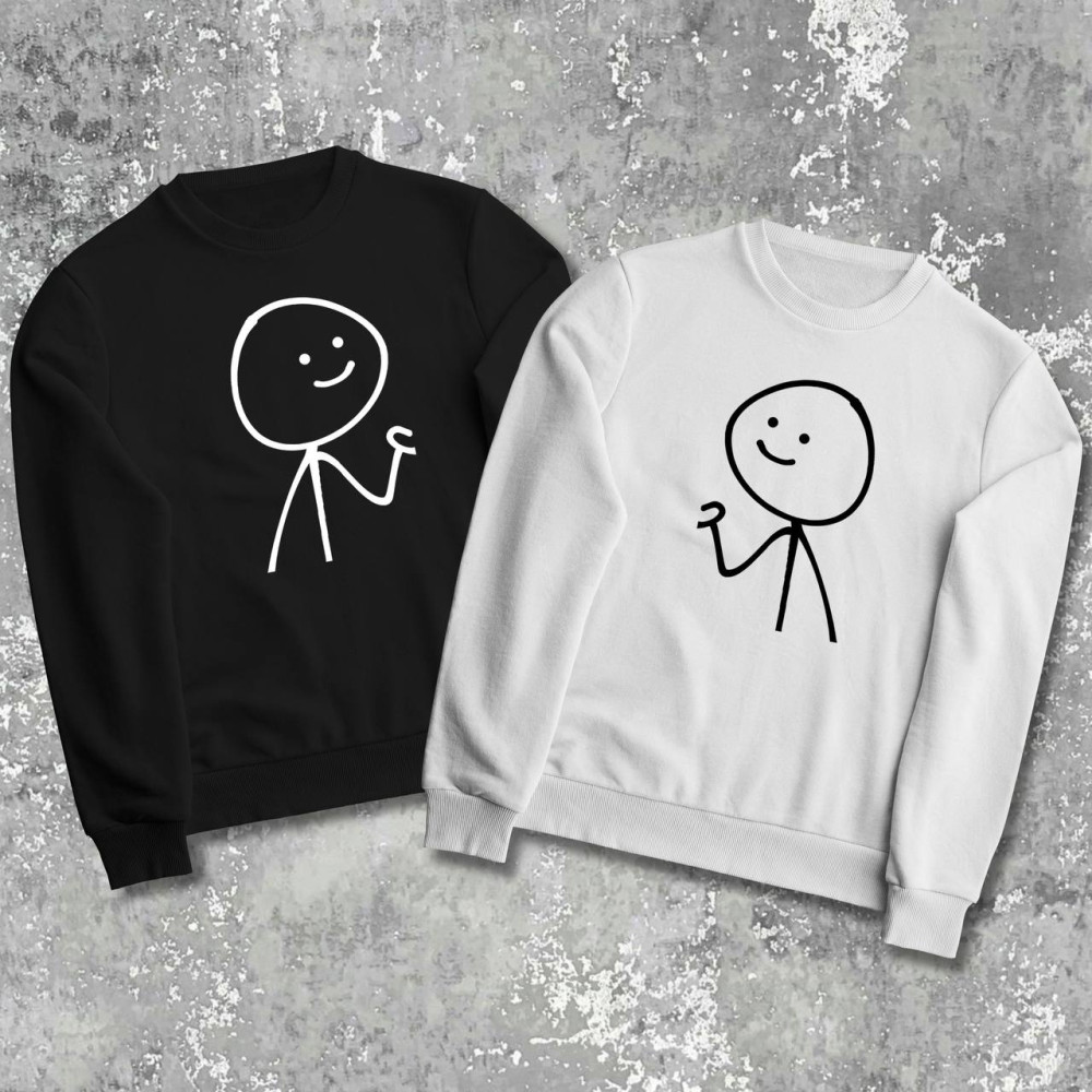 Парні світшоти з принтом -  Сердечко!