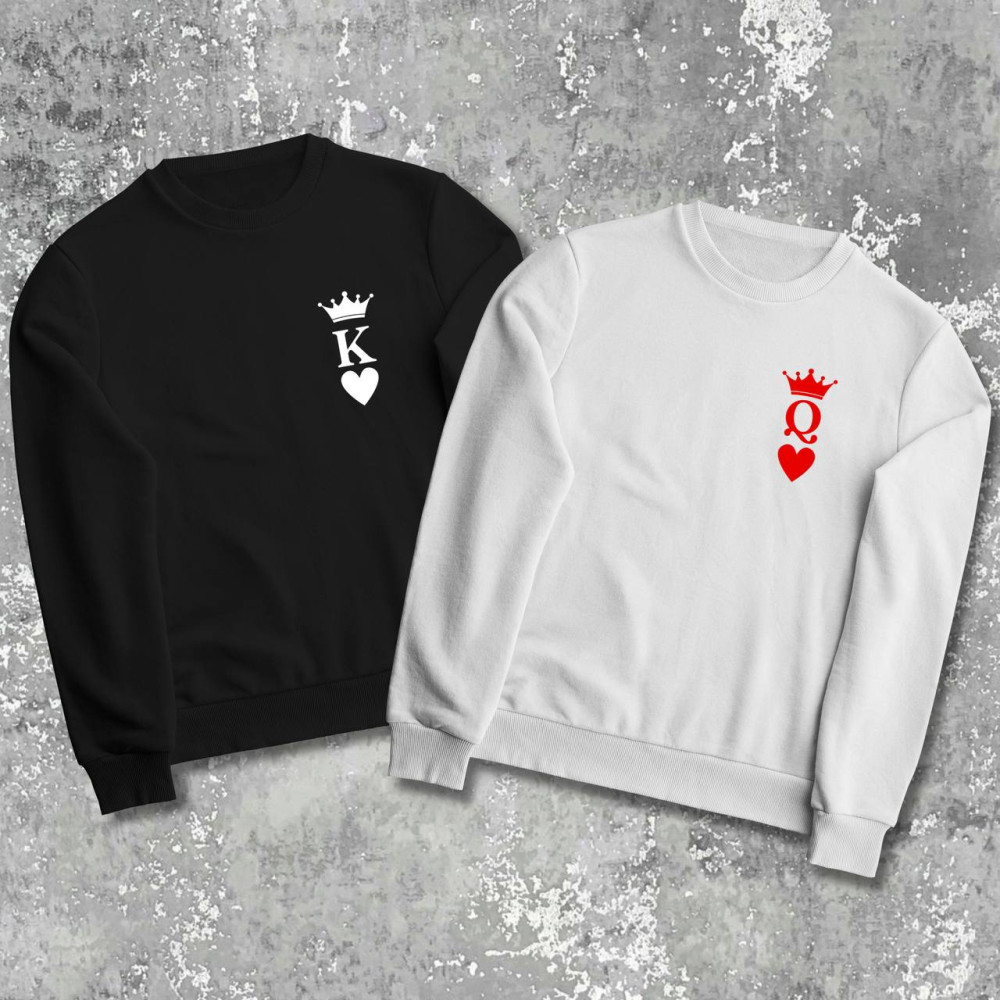 Парные свитшоты с принтом - K\Q!