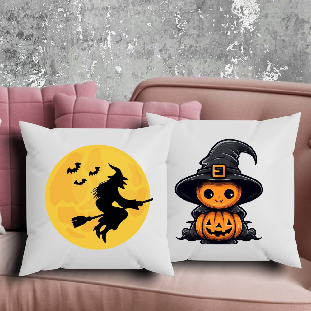 Парні подушки з принтом - Хелловін!