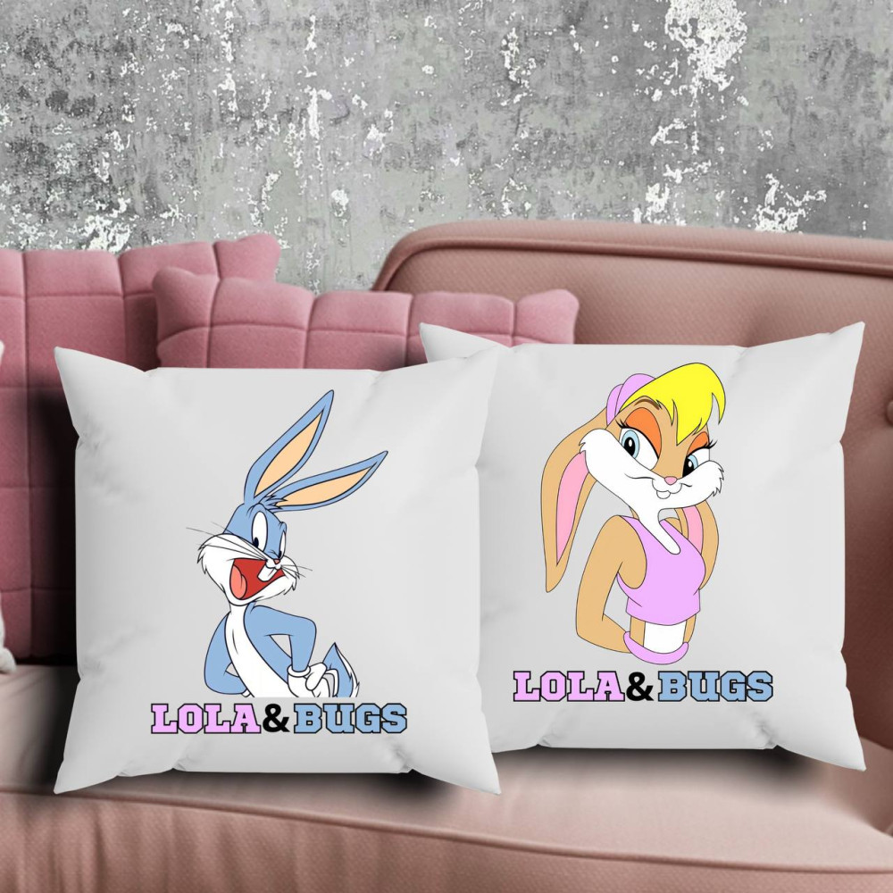 Парні подушки з принтом - Lola\Bugs!