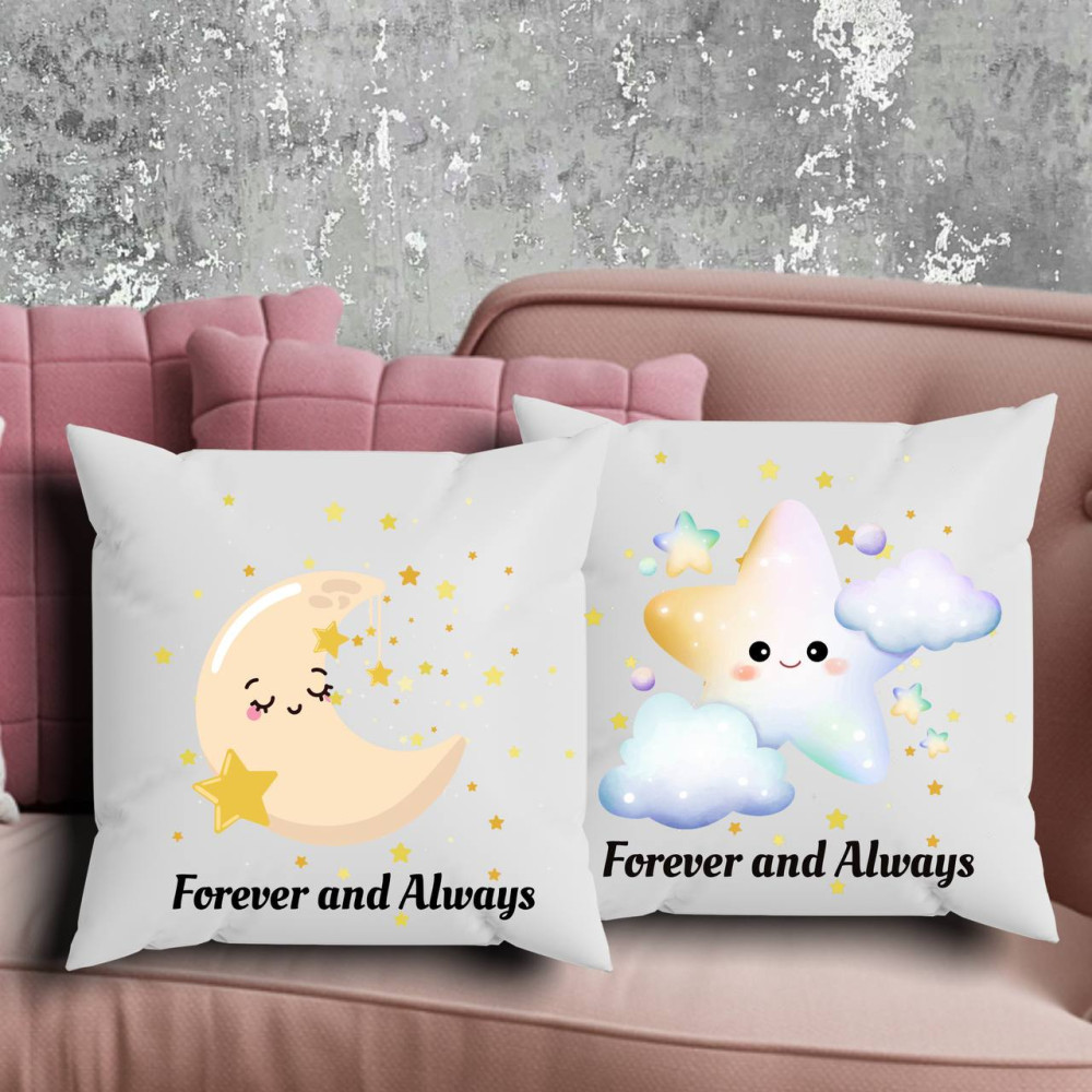 Парні подушки з принтом - Forever and Always!