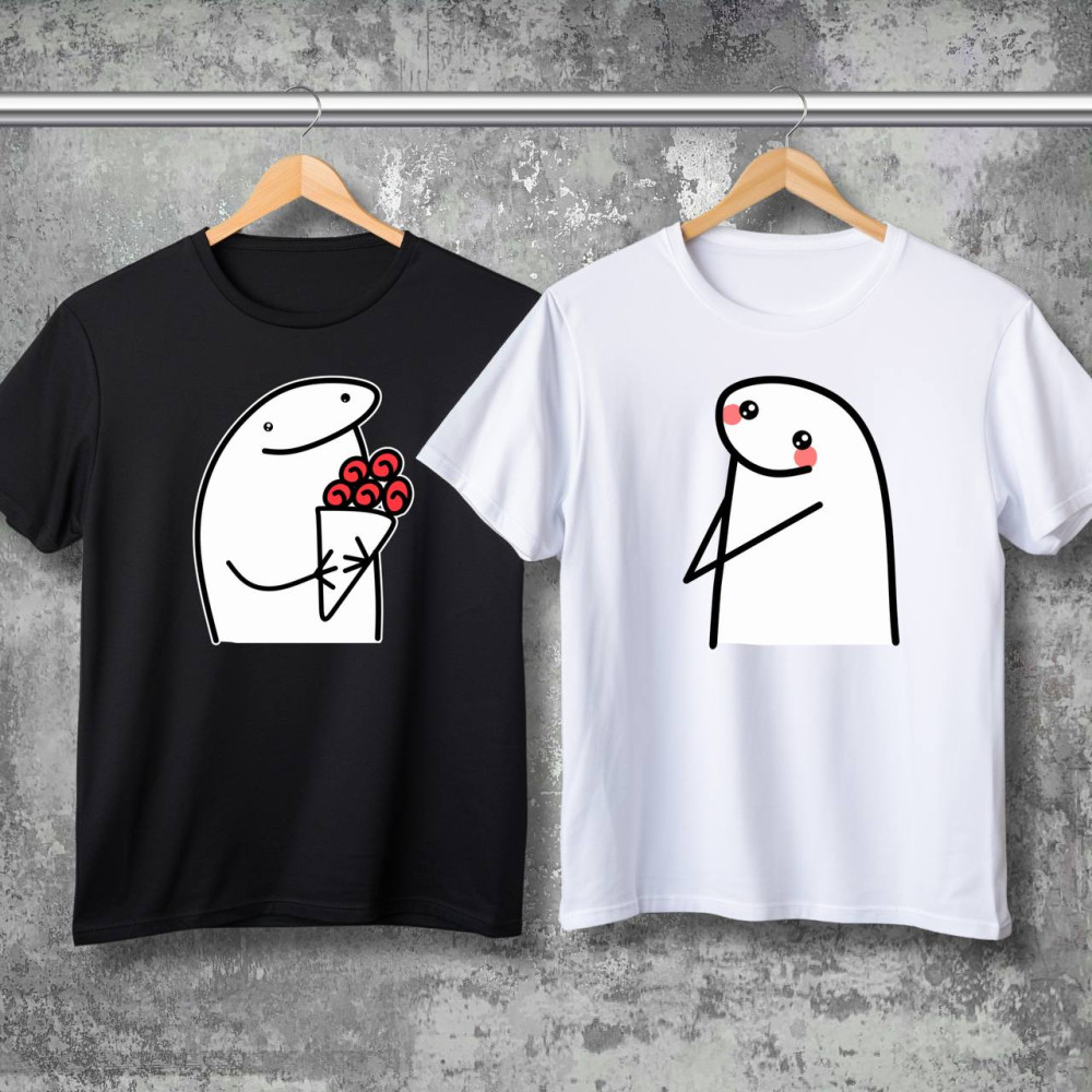 Парні футболки з принтом -  Меми!