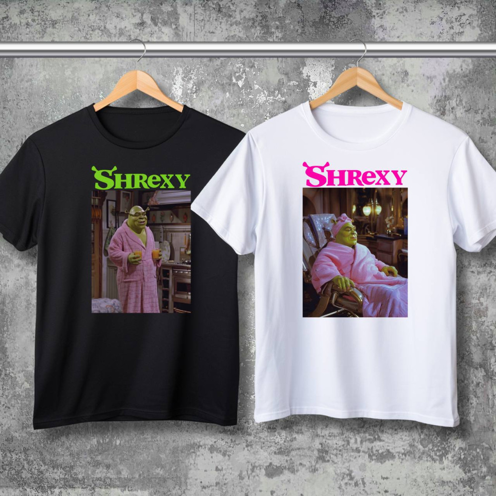 Парні футболки з принтом -  Shrexy!