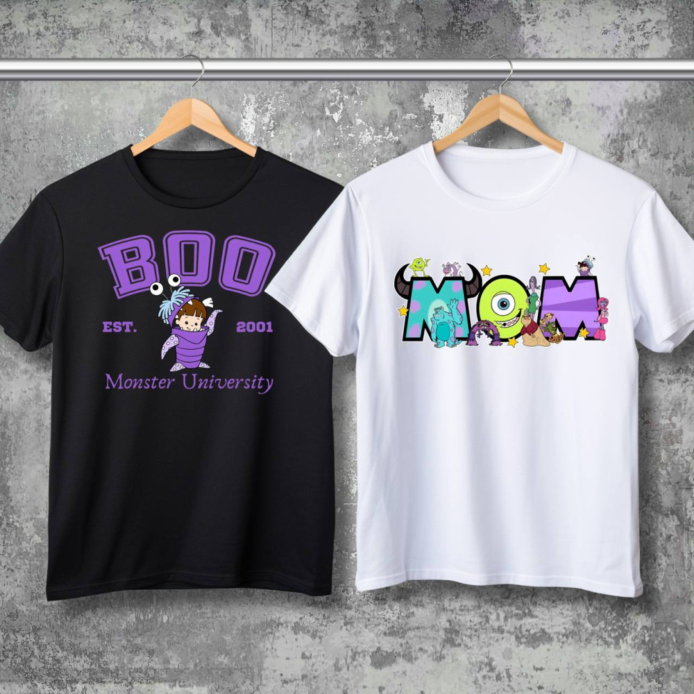 Парні футболки з принтом -  Monster University!