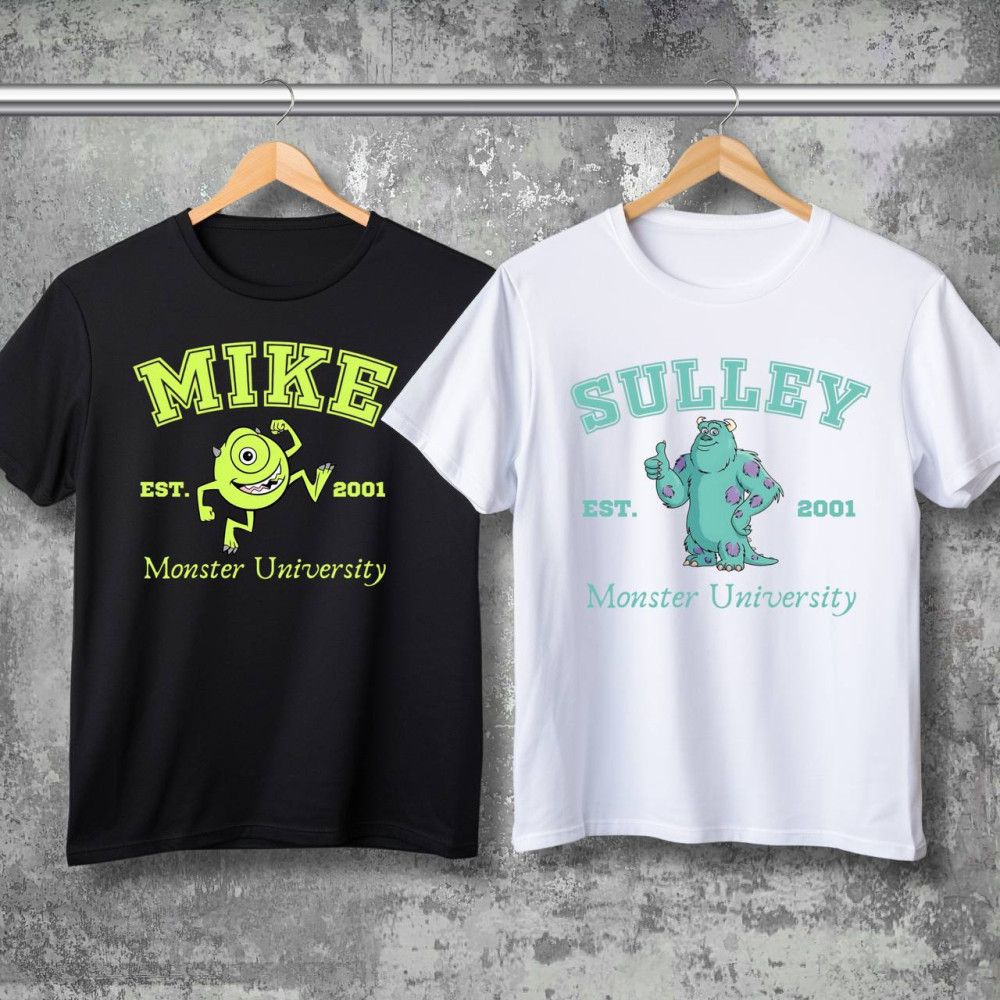 Парні футболки з принтом -  Monster University!