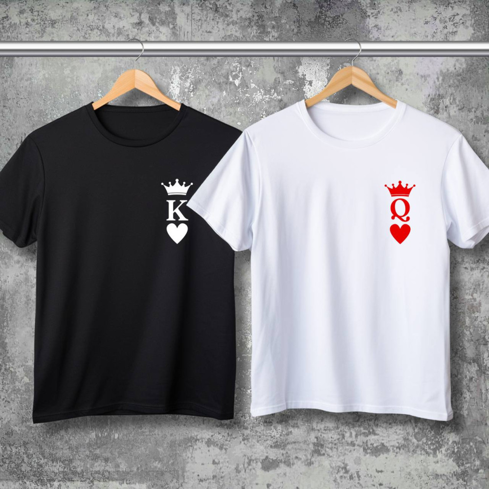Парні футболки з принтом - K\Q!