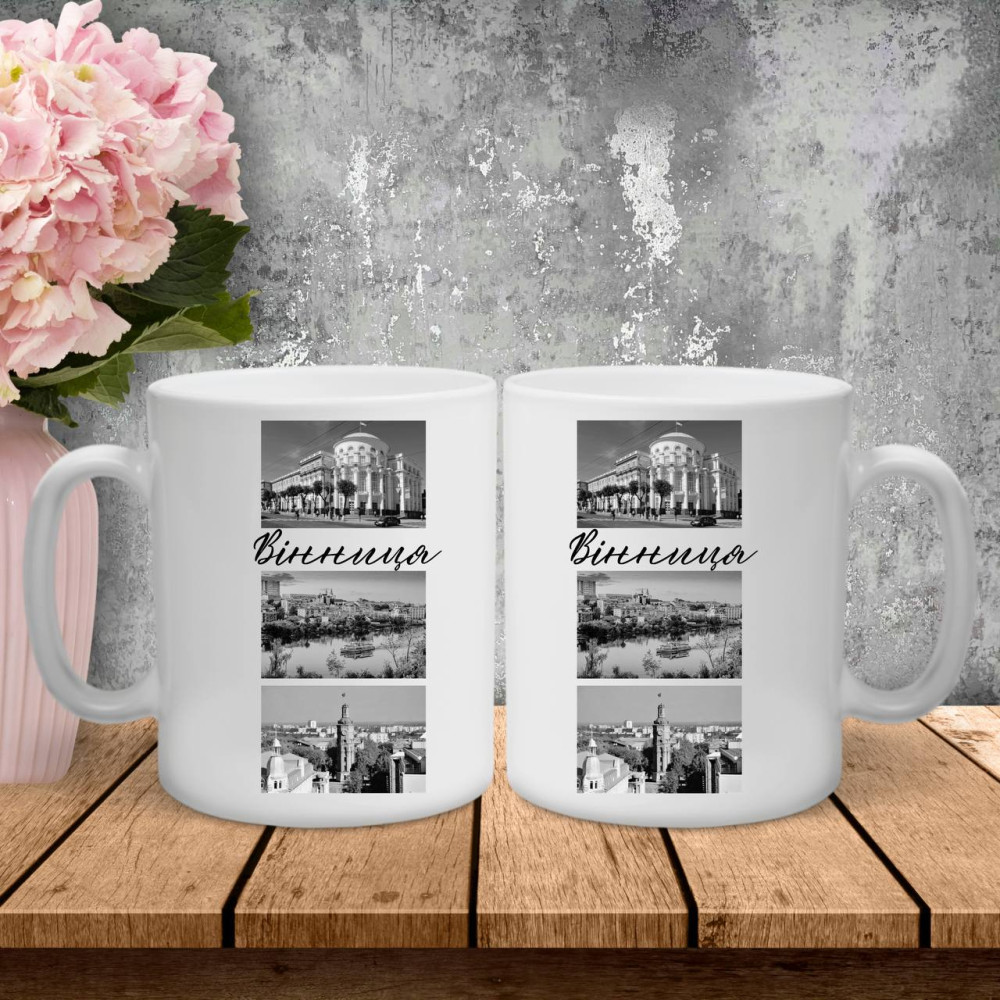 Парні чашки з принтом -  Вінниця!