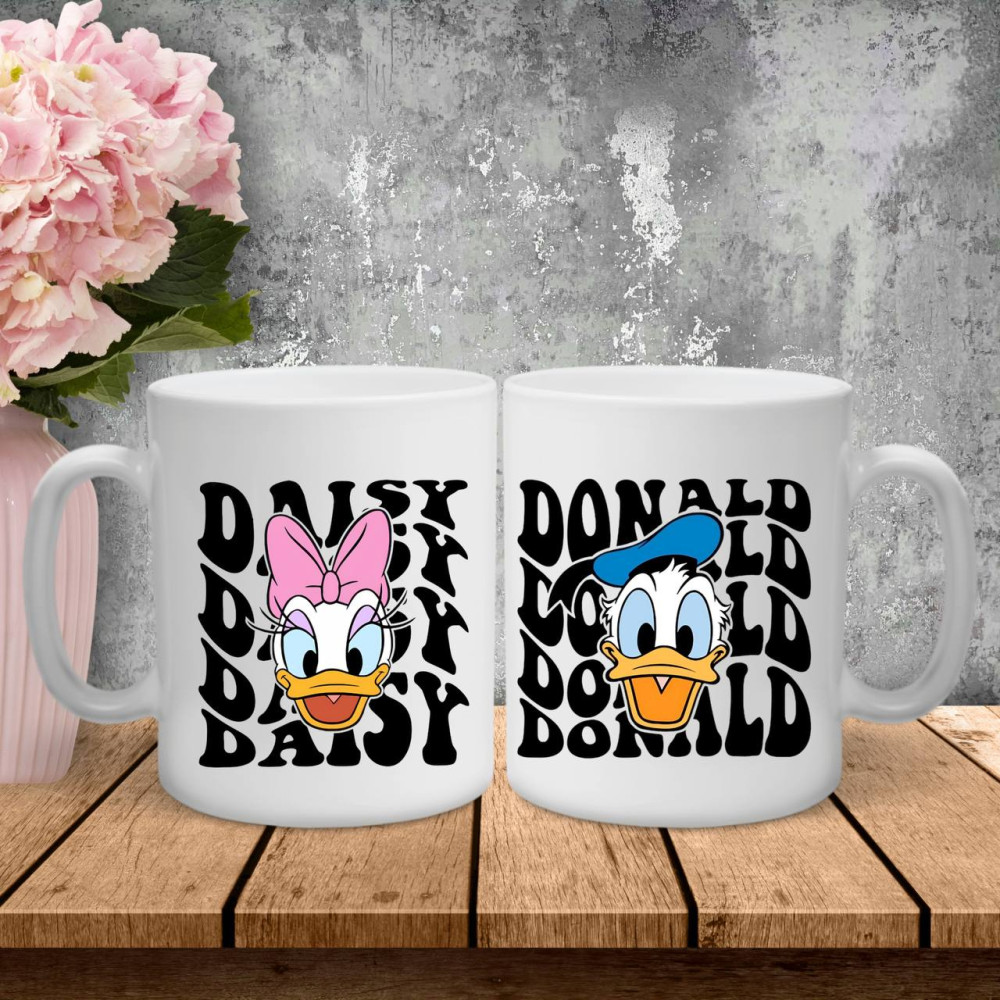 Парні чашки з принтом - Daisy\Donald!
