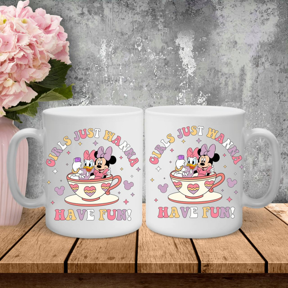 Парные чашки с принтом – Girls just wanna have fun!