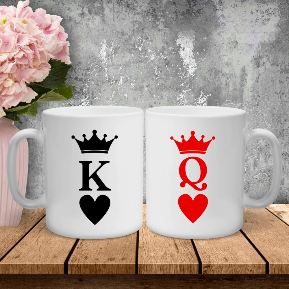 Парні чашки з принтом -  K\Q!