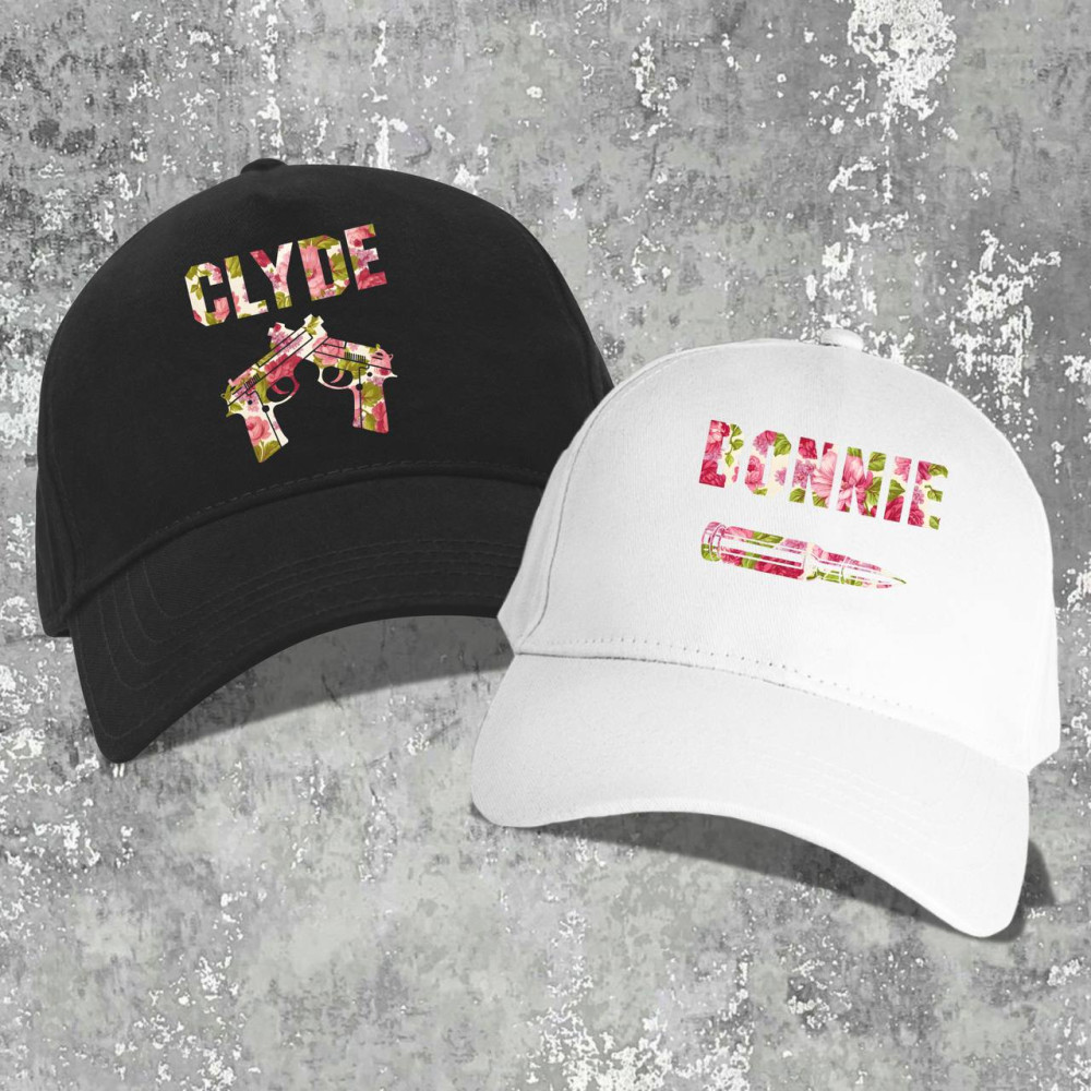 Парні бейсболки з принтом - Clyde\Bonnie!