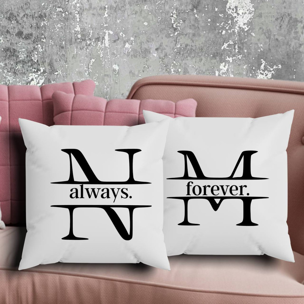 Парні подушки з принтом - Always\Forever!