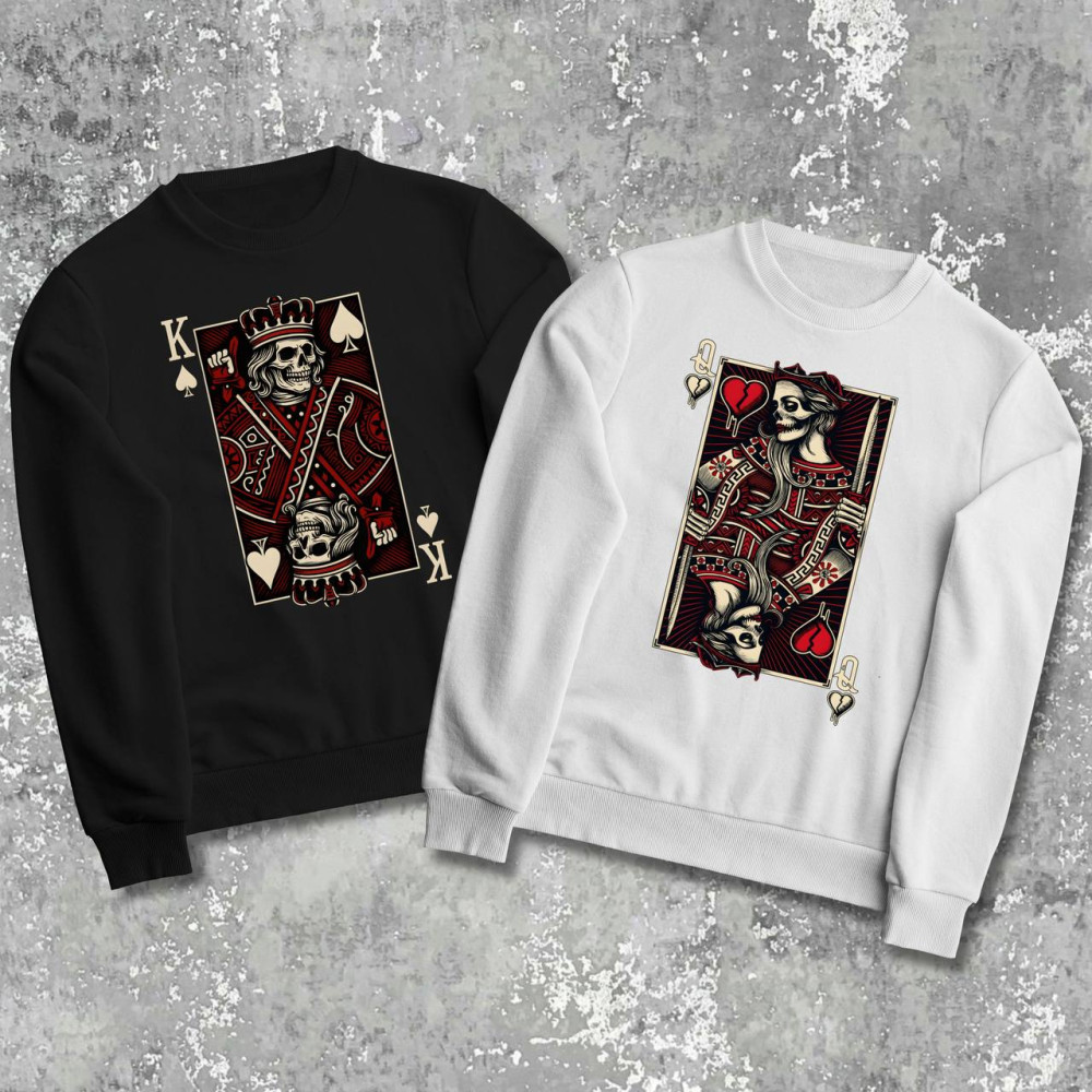 Парные свитшоты с принтом - K\Q!