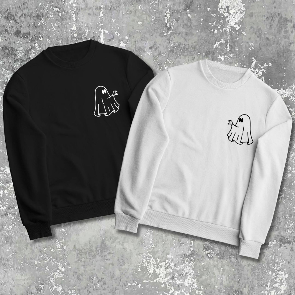 Парні світшоти з принтом - Her Boo\His Boo!